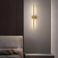 Moderne Lineare LED Wandleuchte - Gold