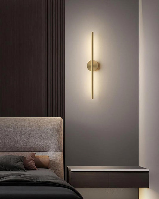 Moderne Lineare LED Wandleuchte - Gold