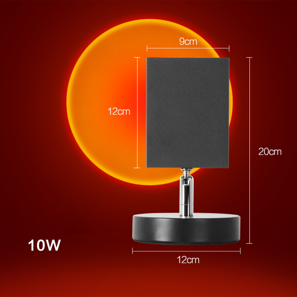 Frendorf – Moderne Retro Sonnenuntergang Tischlampe mit sanfter Ambiente-Beleuchtung