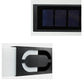 Frendorf | LumenSign Solar LED Wandleuchte | Türschild mit RGB-Beleuchtung | Außenleuchte | Modernes Design