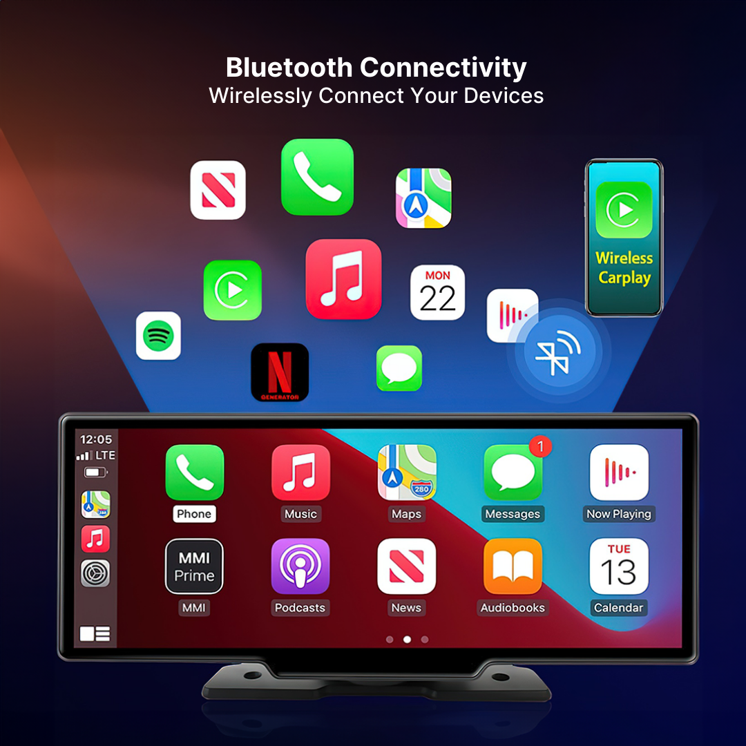 Frendorf | Drahtloses CarPlay & Android Auto Touchscreen - Das beste Autodisplay für Apple CarPlay und Android Auto