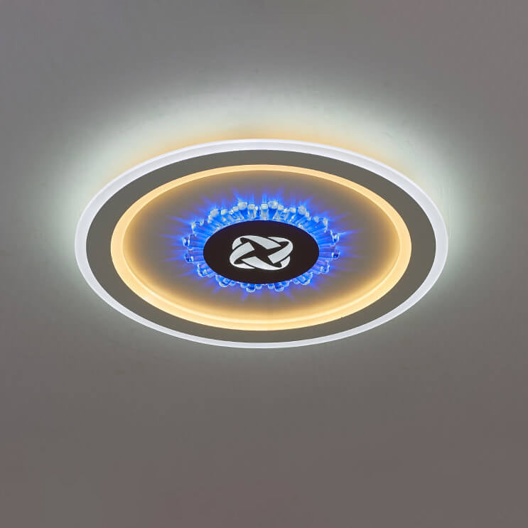Frendorf | Lumivolt Astra LED Deckenleuchte | Modernes Acryl-Design | Farbwechsel | Dimmbar mit Fernbedienung