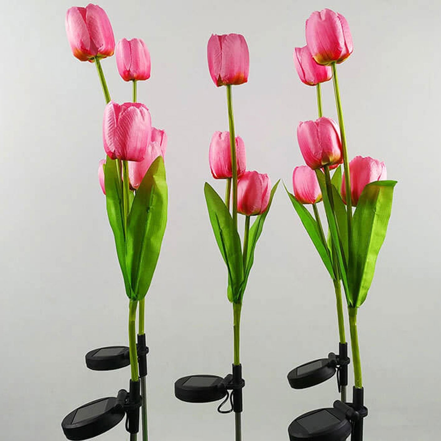 Solar Tulpe Rasenlicht Außen Garten LED Tulpe Blumenlicht Bodenstecker Landschaftslicht