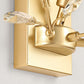 Frendorf | Luminis Wandleuchte | Luxus-Kristall-Design | Blattmotiv | 1-flammig & Modern