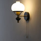 Frendorf | GeoLuxe Französische Geometrische Wandlampe | Eisen & Glas | 1-Licht Design für Wohnzimmer