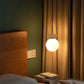 Frendorf | LumiHaus Deckenleuchte Holz | Japanisch-Nordisches Design | Glas Kugel | Warmes Stimmungslicht