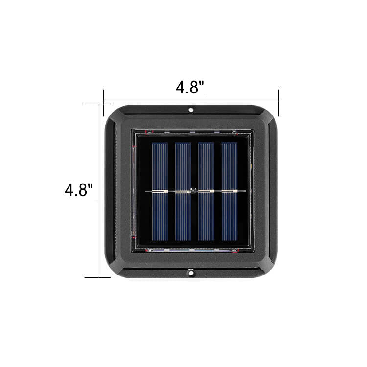 Frendorf | EcoVerta Solar LED Leuchte | Quadratisch & Wasserdicht | Für Garten, Balkon & Außenbereich