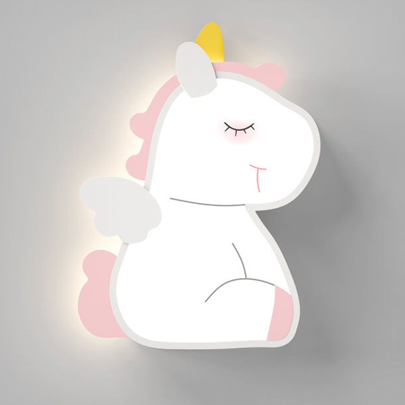 Frendorf | GlowBunny LED Kinder Wandleuchte | Kreatives Design | Einhorn & Hase | Dimmbar & Modern