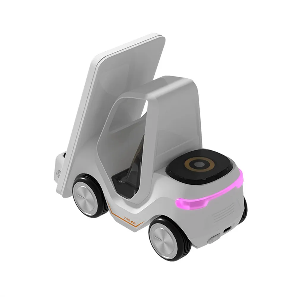 Frendorf | Auto-förmige kabellose Ladestation & LED-Wecker – 3-in-1 Schnellladung für iPhone, Apple Watch & Air Pods