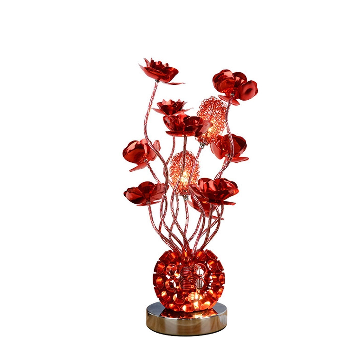 Frendorf | RoséLumina Aluminium LED Tischlampe | Elegantes Design | Stimmungslicht | Leselampe | Deko für Zuhause