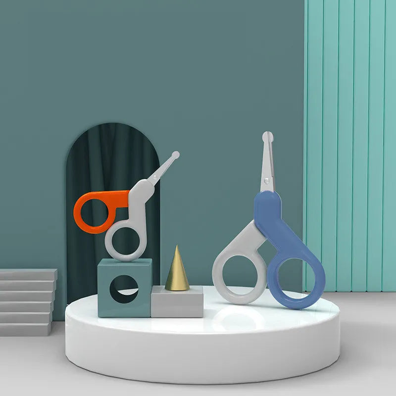 Frendorf | Baby Nagelschere mit Sicherheitskopf – Abgerundete Schere für Neugeborene