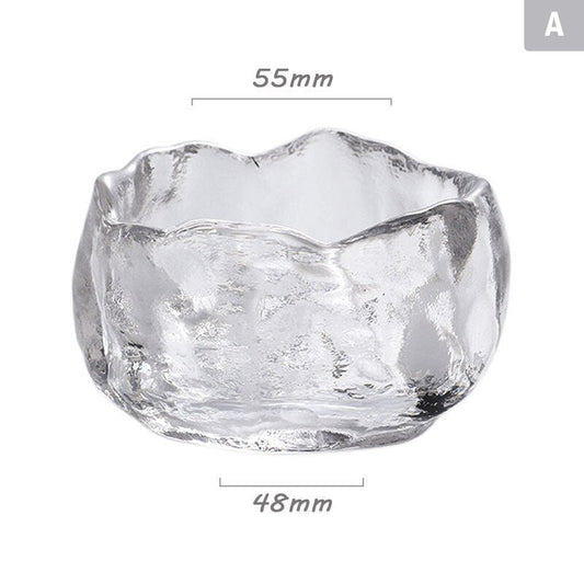 1PC Glas Teeset Kleine Weinglas Verkostung Transparente Teetassen Weißweinbecher
