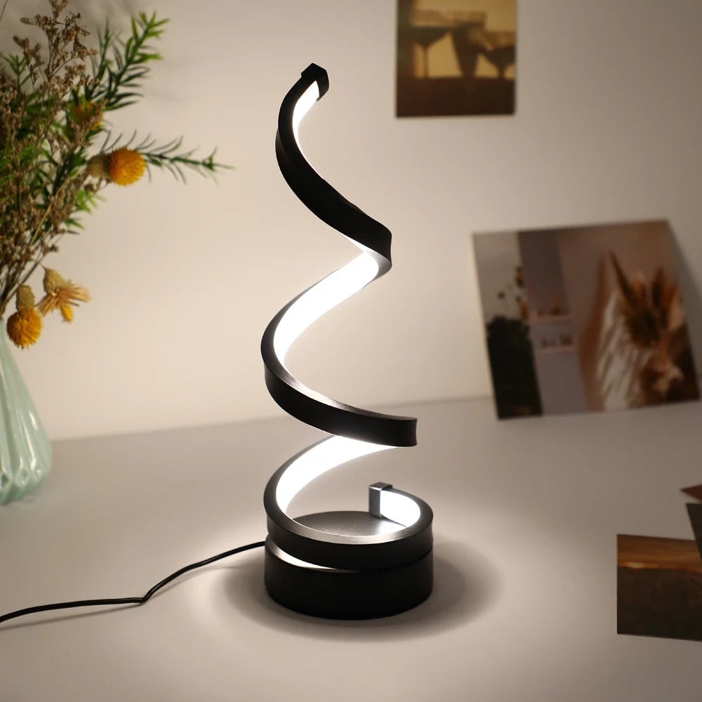 Spiralförmige LED-Lampe