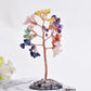 1Pc Natürlicher Kristall Geldbaum Kieselstein Feng Shui Ornamente Lebensbaum Figuren & Achat Scheibe Ständer Wohnkultur