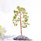 1Pc Natürlicher Kristall Geldbaum Kieselstein Feng Shui Ornamente Lebensbaum Figuren & Achat Scheibe Ständer Wohnkultur