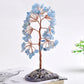 1Pc Natürlicher Kristall Geldbaum Kieselstein Feng Shui Ornamente Lebensbaum Figuren & Achat Scheibe Ständer Wohnkultur