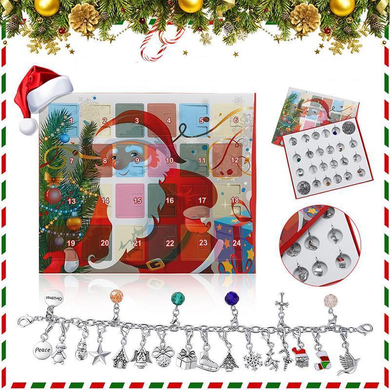 Frendorf | 24 Tage Blindbox Weihnachten DIY Armband Kalender Geschenkbox Set