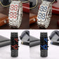 Frendorf | Herren Lava LED Digitale Edelstahl Armbanduhr