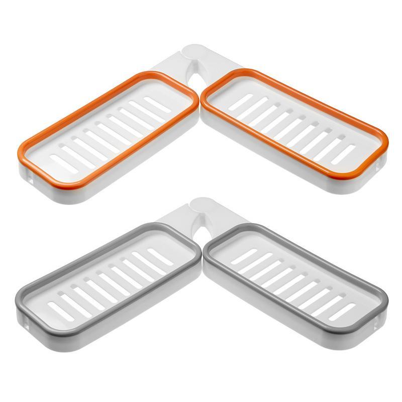 Frendorf | Badezimmer 180° drehbarer Eckregal ohne Bohren