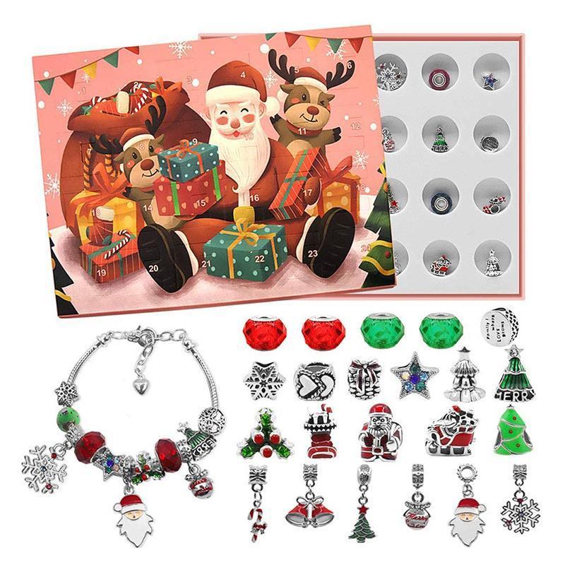 Frendorf | 24 Tage Blindbox Weihnachten DIY Armband Kalender Geschenkbox Set