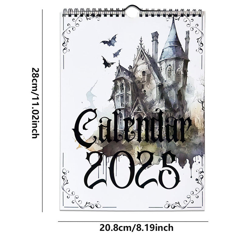 Frendorf | 2025 Vintage Gothic Castle Thema Wandkalender