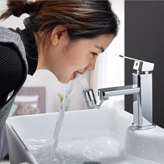 Frendorf | 720° drehbarer universeller Spritzfilter Wasserhahn mit 4-Schicht