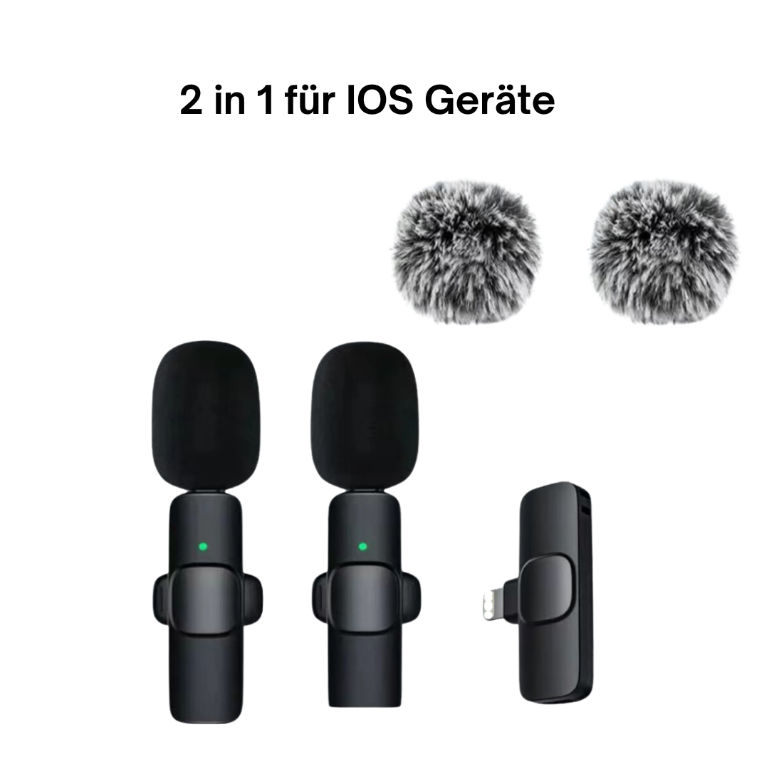 Frendorf | Kabelloses mini Ansteckmikro für IOS & Android
