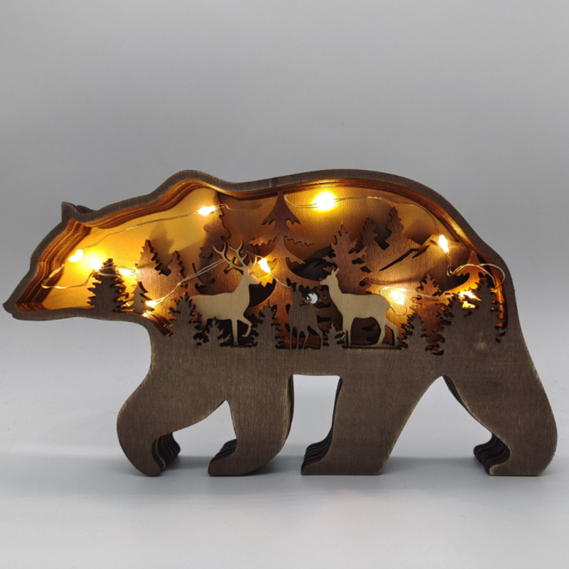Frendorf | 3D Kreative Holz Tier Schnitzerei Handwerk Geschenk