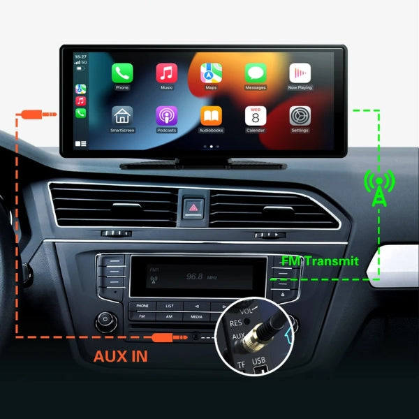 Frendorf | Drahtloses CarPlay & Android Auto Touchscreen - Das beste Autodisplay für Apple CarPlay und Android Auto