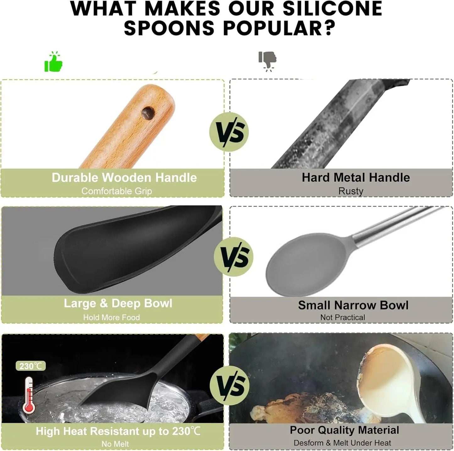 Frendorf | 2-in-1 Silikon-Koch- und Servierlöffel