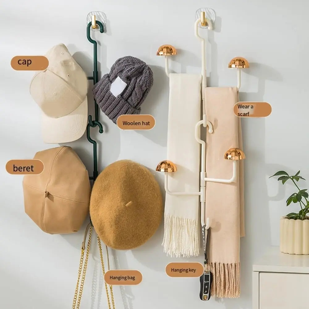 Frendorf | 360° Drehbare Hängende Aufbewahrung – Eleganter Ordnungshelfer für Kleidung, Hüte & Accessoires
