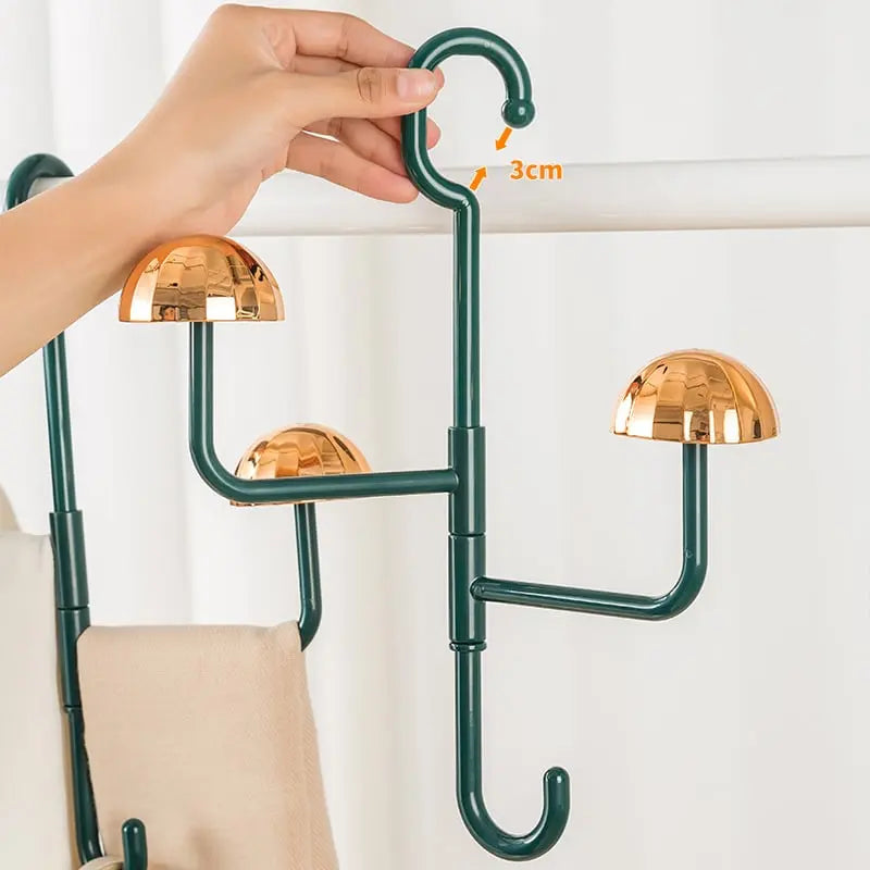 Frendorf | 360° Drehbare Hängende Aufbewahrung – Eleganter Ordnungshelfer für Kleidung, Hüte & Accessoires