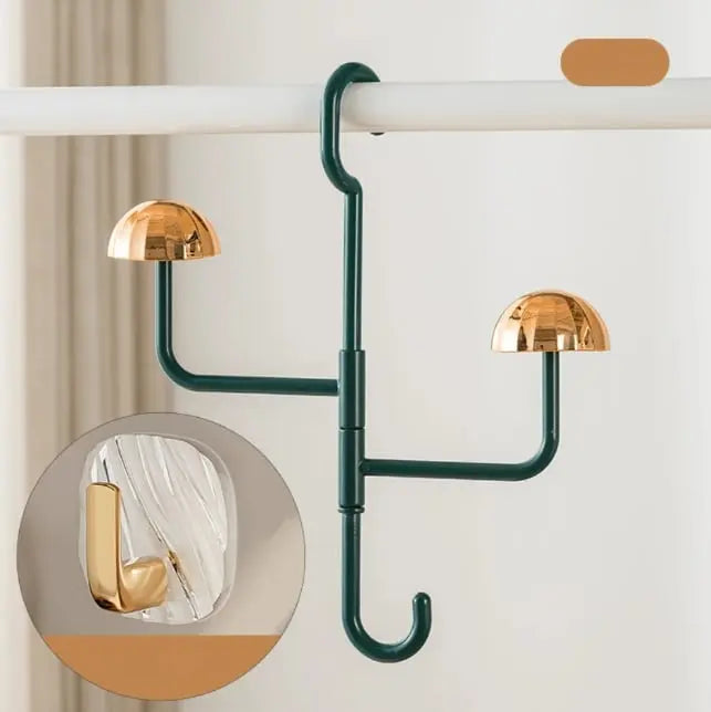Frendorf | 360° Drehbare Hängende Aufbewahrung – Eleganter Ordnungshelfer für Kleidung, Hüte & Accessoires