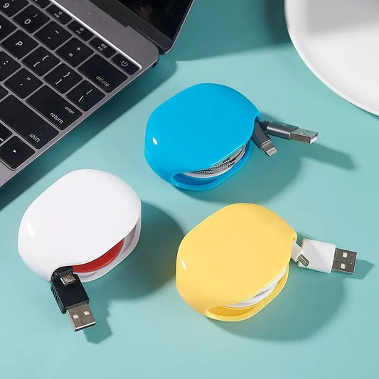 Frendorf | Automatischer Kabelaufroller – Einziehbarer Organizer für USB & Kopfhörerkabel