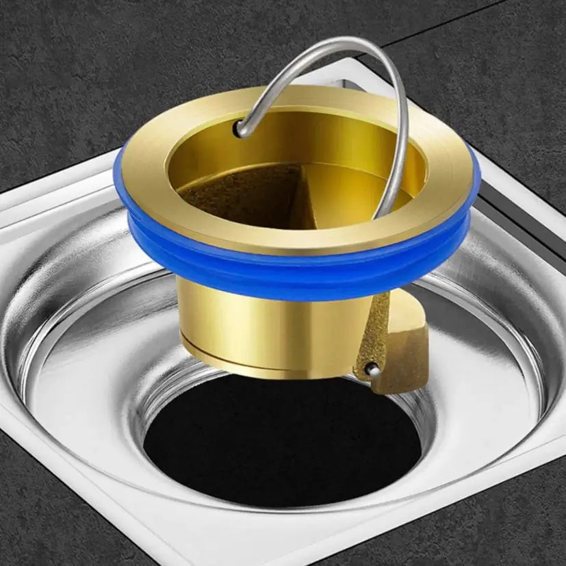 Frendorf | Messing-Ablaufkern – Geruchsstopper & Haarsieb für Bodenabläufe