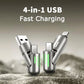 Frendorf | Schnelles 4-in-1 USB-Kabel – Universell & Langlebig