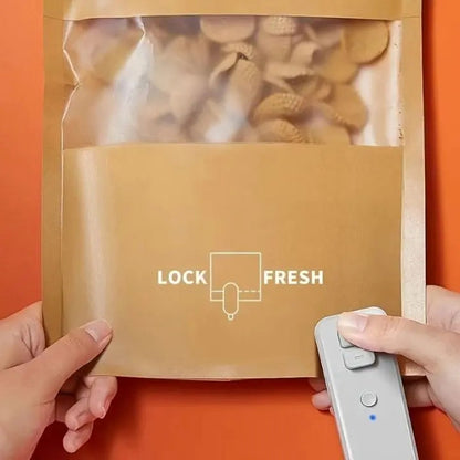 Frendorf | 2-in-1 Mini Folienschweißer & Kutter – Für frische Snacks & Ordnung