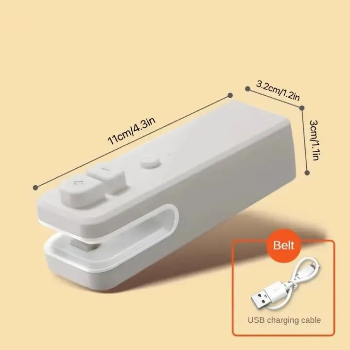 Frendorf | 2-in-1 Mini Folienschweißer & Kutter – Für frische Snacks & Ordnung