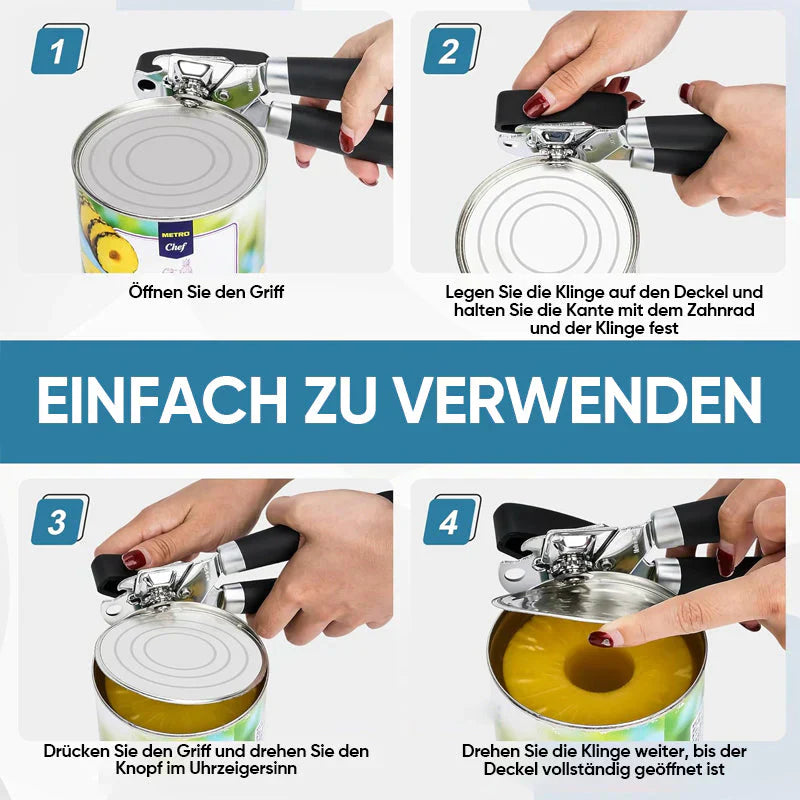 Frendorf | Hochwertiger Edelstahl-Dosenöffner mit mehreren Funktionen