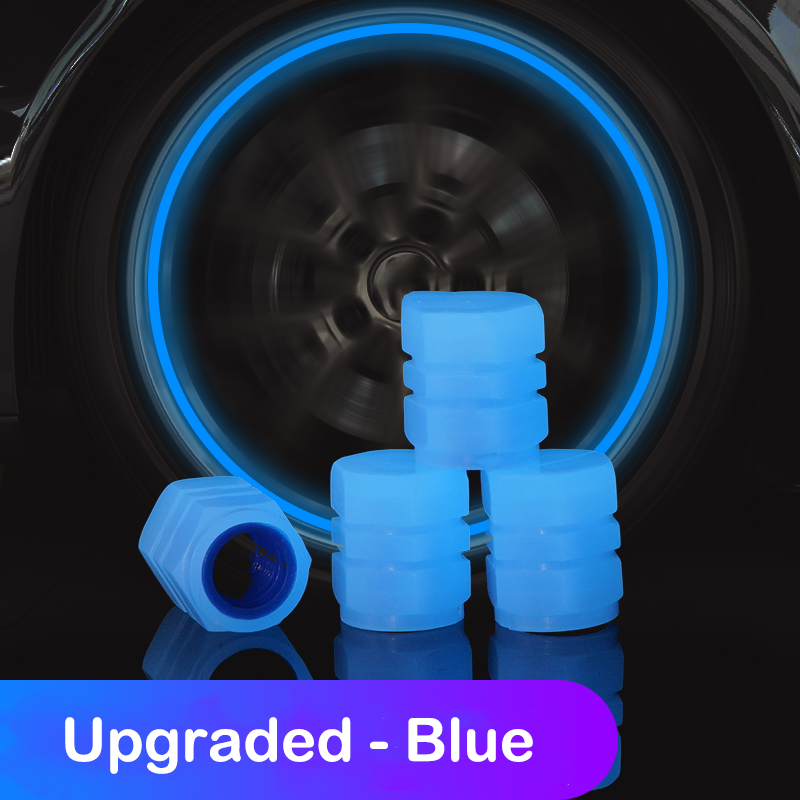 FLOURESCENT CAR TIRE VALVE CAPS