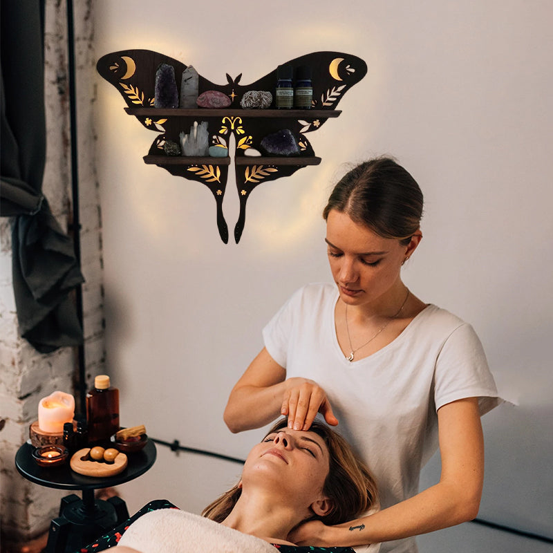 Frendorf | Luna Moth Lampe Kristallregale