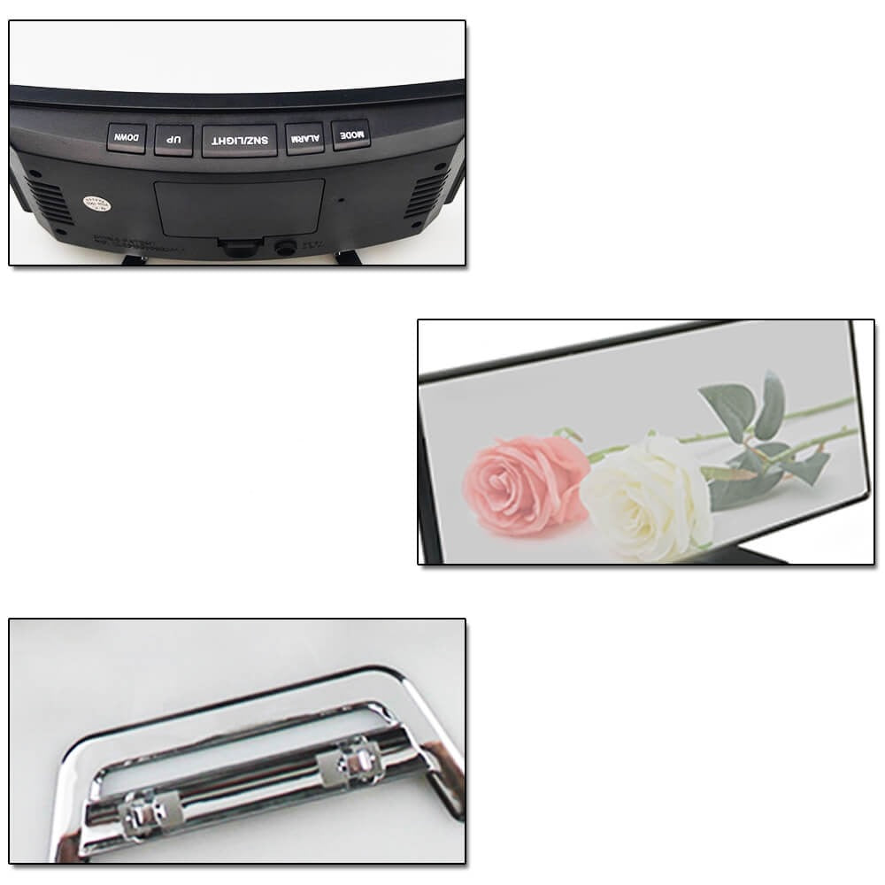 Gebogene LED Digitalwecker - Rass
