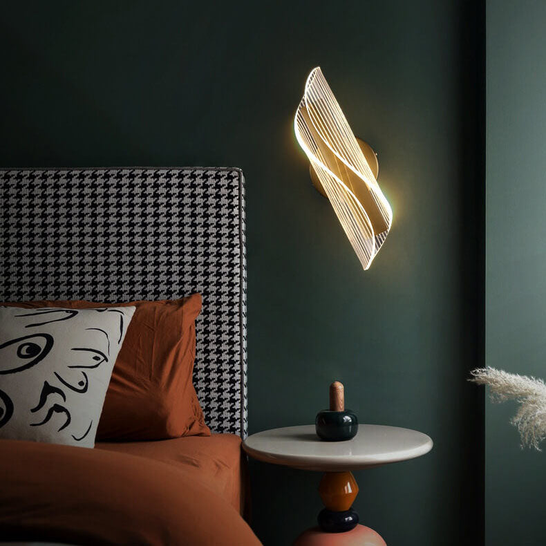 Moderne Acryl Locken LED Wandlampe