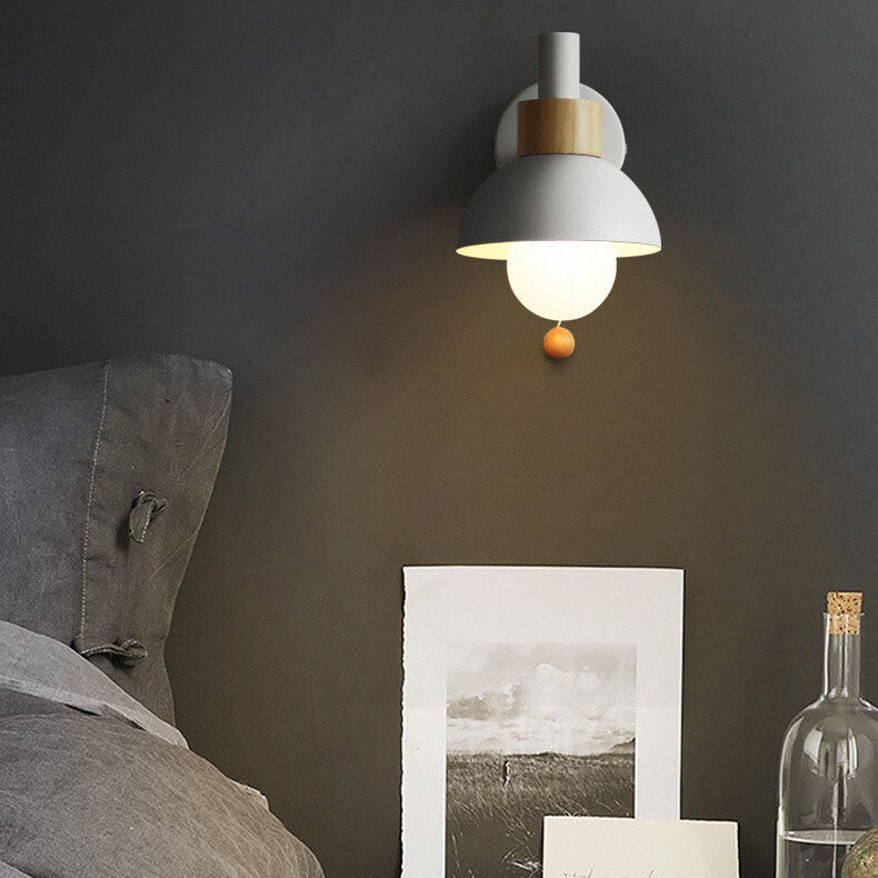 Frendorf | MacaroonGlow Nordic Wandlampe | Farbiges Kugeldesign | Einflammige LED-Wandleuchte für Wohnräume
