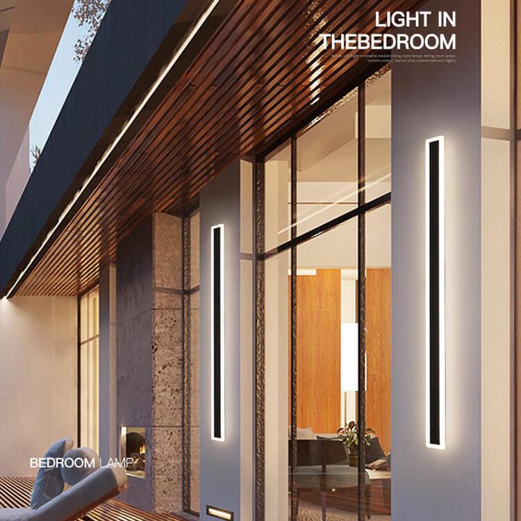 Frendorf | LumiBar Minimalist LED Außenwandleuchte | Wasserdicht | Langlebig | Moderne Lichttechnik | Outdoor Dekolampe für Garten und Terrasse