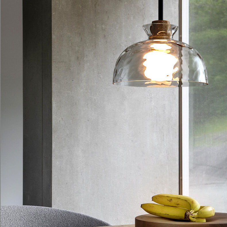 Frendorf | LumaCrystal Nordic Pendelleuchte | Klar geriffeltes Glas | 1-Licht | Skandinavisches Design | Deko für Zuhause