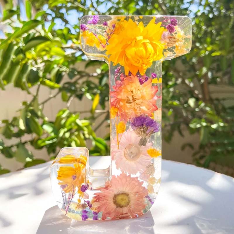 Frendorf | Nachtlicht aus Kunstharz mit Blumenmuster