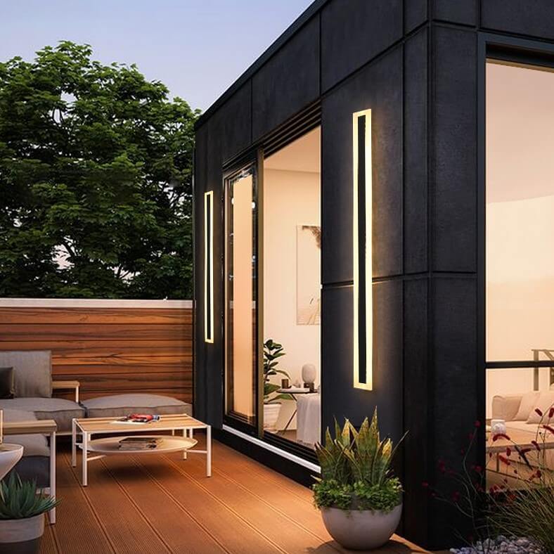 Frendorf | LumiBar Minimalist LED Außenwandleuchte | Wasserdicht | Langlebig | Moderne Lichttechnik | Outdoor Dekolampe für Garten und Terrasse