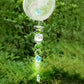 Frendorf | Windspiel Dekor Kristall Blickball Spiral Schwanz Windspinner Stabilisator