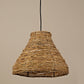 Frendorf | RattanDome Retro Pendelleuchte | Handgewebtes Rattan-Design | 1-Licht | Natürliche Wohnbeleuchtung